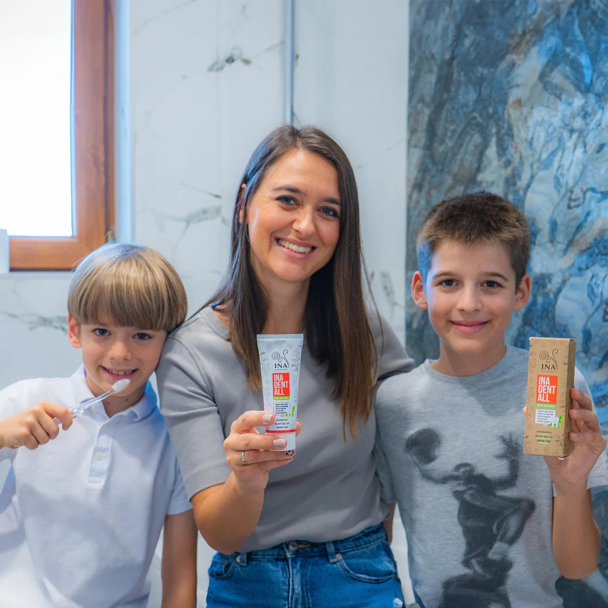 Køb 3 Ina Dent-All tandpastaer og få 2 naturlige tandpastaer gratis