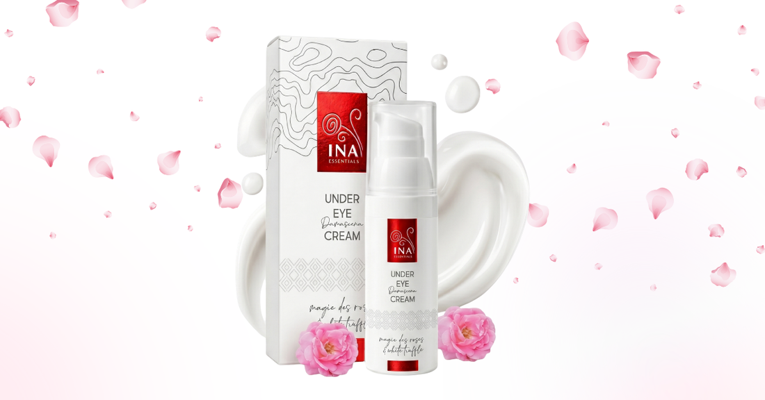 Øjencreme mod rynker Rose Eye Lift med æske og rosenblade
