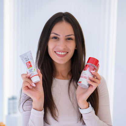 Køb 3 Ina Dent-All tandpastaer +1 Parykbusk mundskyl