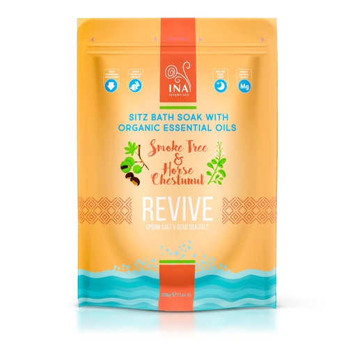 SÆRLIG ADGANG Revive - Badesalt med Parykbusk og Hestekastanje til pleje af Æreknuder og Efter fødslen