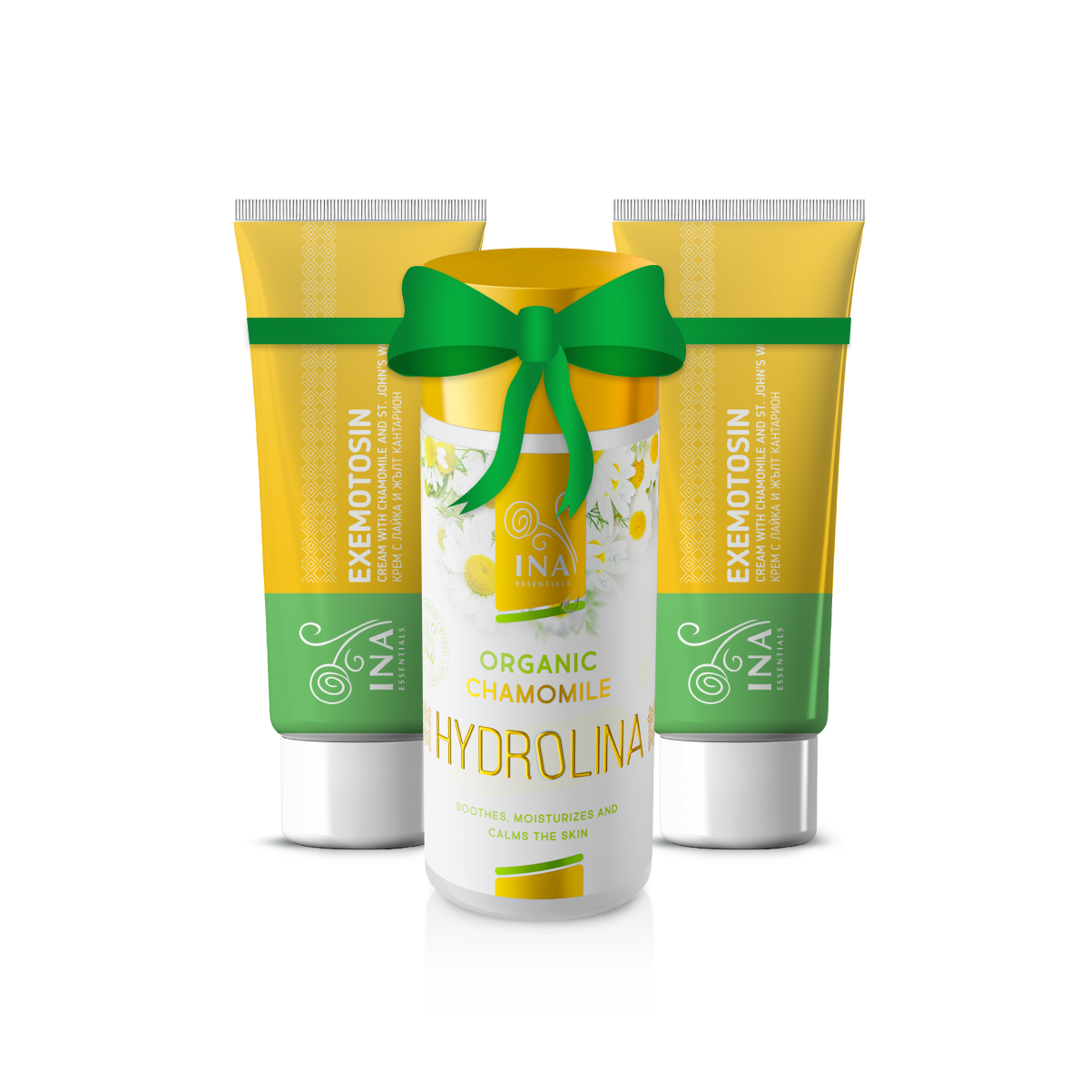 SÆRLIG ADGANG Køb 2 cremer til psoriasis, eksem og irriteret hud + 1 økologisk kamillevand