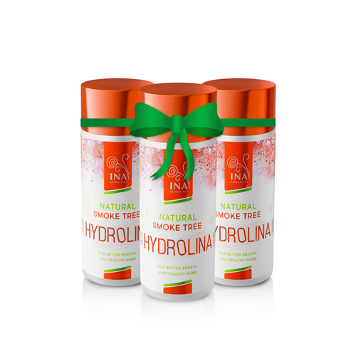 Familiepakke til Tandpleje - 3x Mundskyl Parykbuskvand (Cotinus coggygria) - Hydrolina