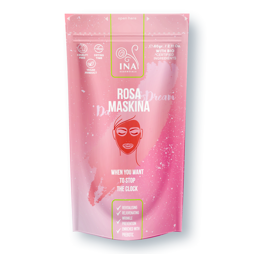 SÆRLIG ADGANG Ansigtsmasker - Rose Maskina - varig pleje til Moden og Tør hud