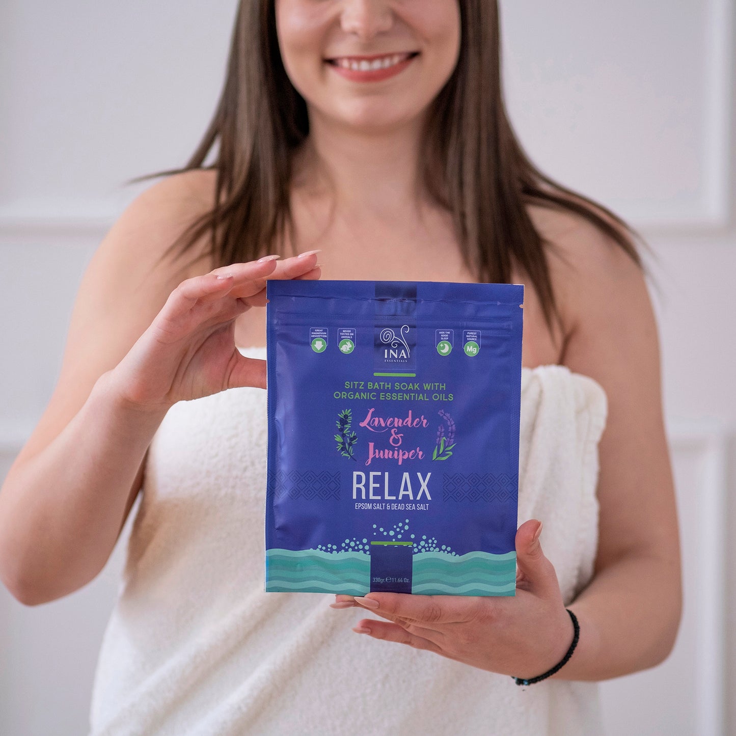 Relax - Badesalt med Lavendel og Enebær til Afslapning og Stresslindring