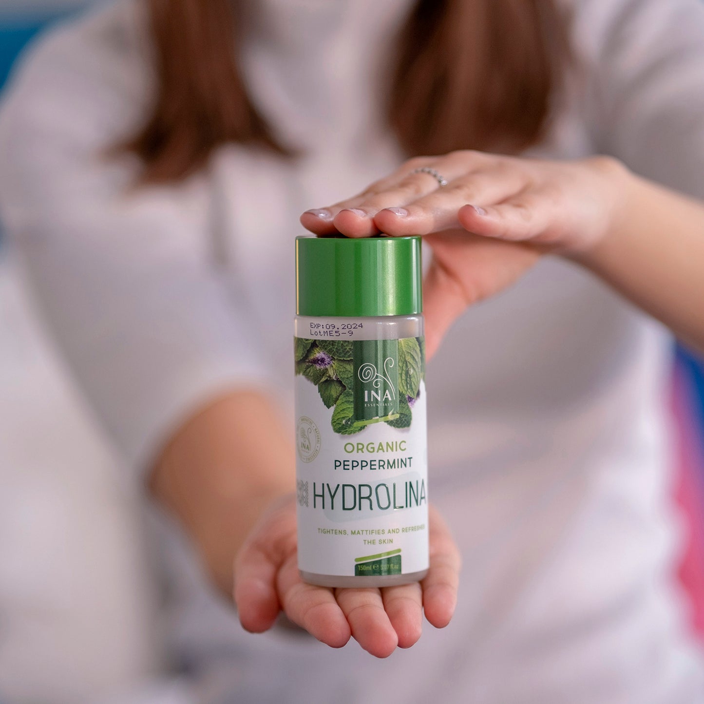 Økologisk Pebermyntevand - Hydrolina til at stramme huden op og skabe et mat udseende