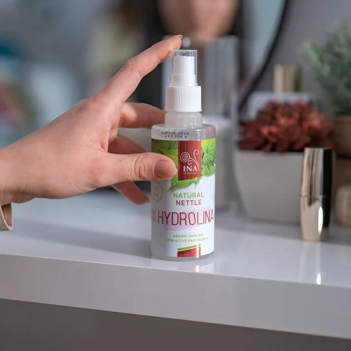 SÆRLIG ADGANG Vild Brændenældevand Hydrolina - Hårspray til Hårtab og Fedtet hår