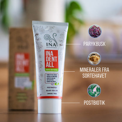 Køb 2 naturlige tandpastaer og 1 Mundskyl med parykbusk og få 2 naturlige tandpastaer gratis