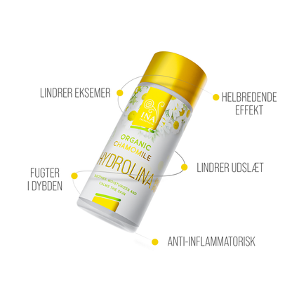 SÆRLIG ADGANG Køb 2 cremer til psoriasis, eksem og irriteret hud + 1 økologisk kamillevand