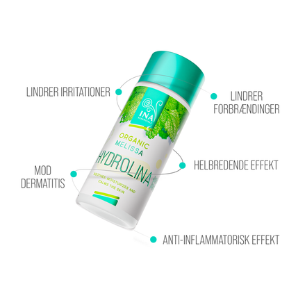 SÆRLIG ADGANG Økologisk Citronmelissevand (Melissa) - Hydrolina til Dermatitis og Hudirritationer