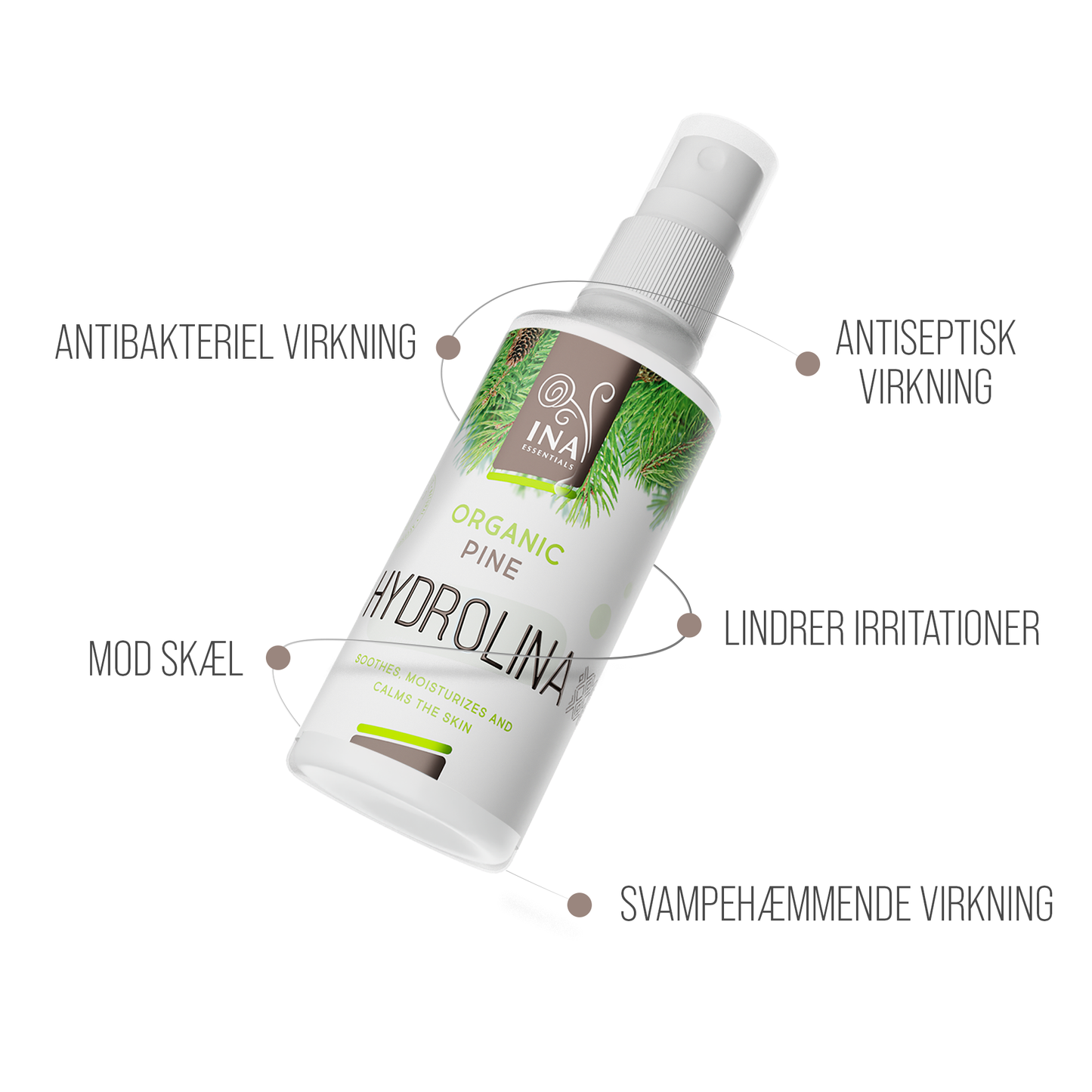 SÆRLIG ADGANG Økologisk Fyrrenålevand - Hydrolina - Spray til Neglesvamp og ildelugtende fødder