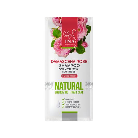 + Gave Naturlig Rose Shampoo til Tørt og Beskadiget hår (prøve)