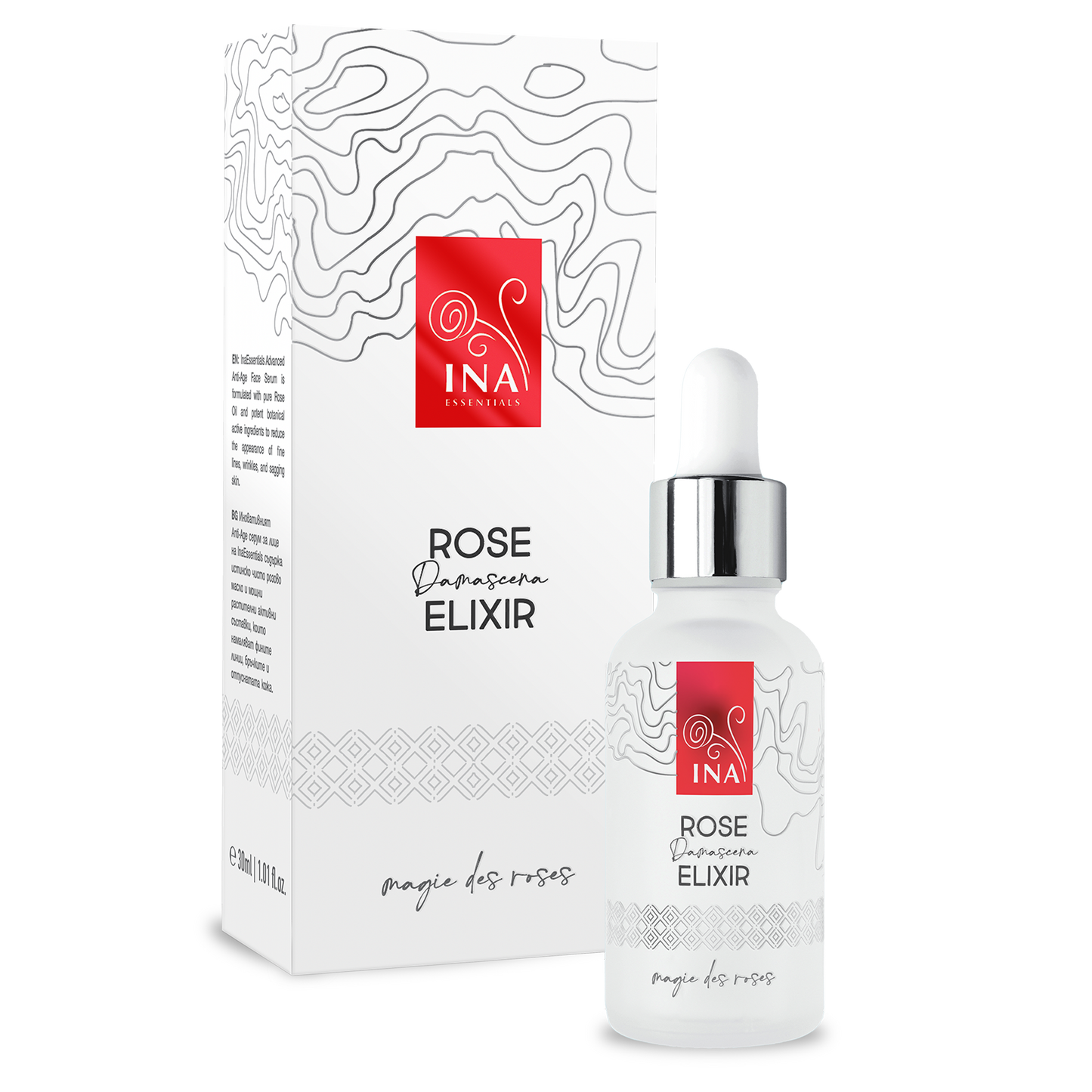 Intensivt anti-aging ansigtsserum med økologisk rosenolie – Rose Elixir